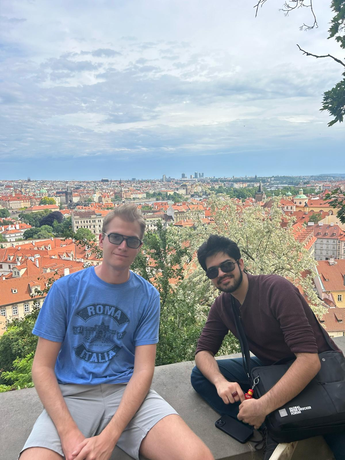 Jack and Arjun exploring European cities